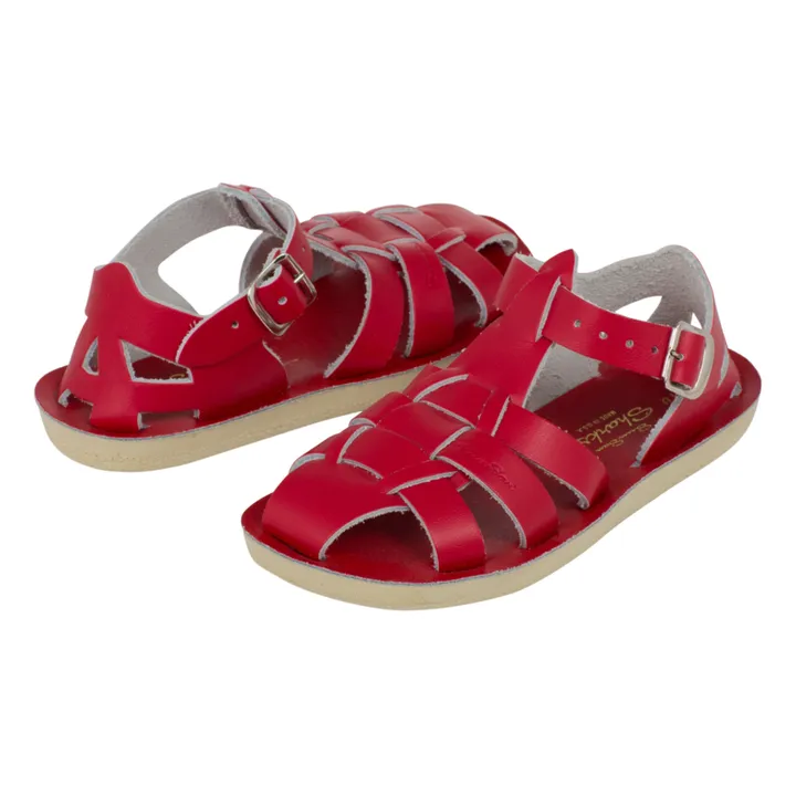 Sandales Cuir Waterproof Shark | Rouge- Image produit n°3