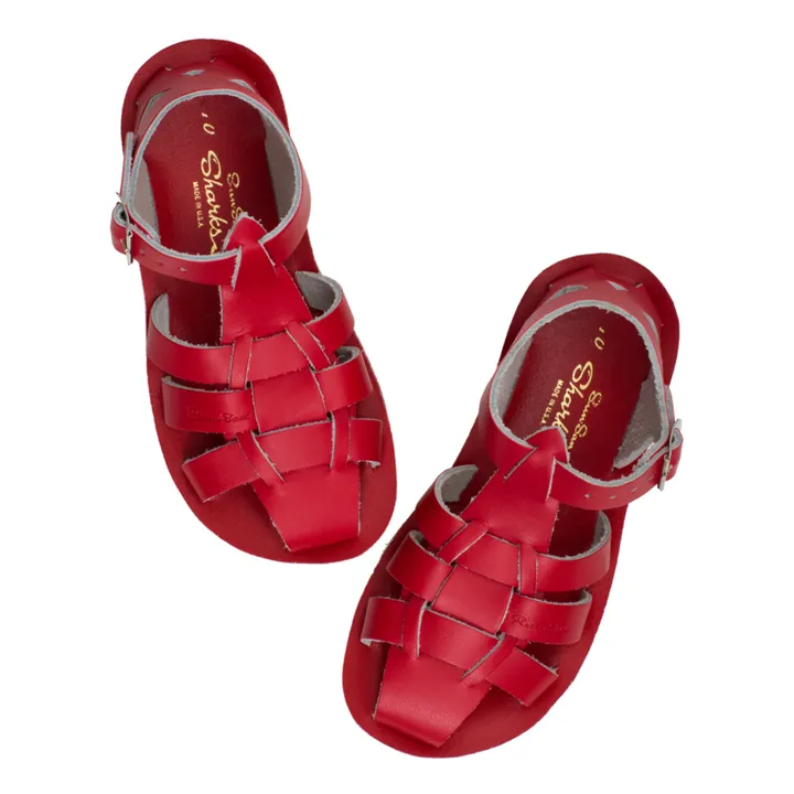 Sandales Cuir Waterproof Shark | Rouge- Image produit n°4