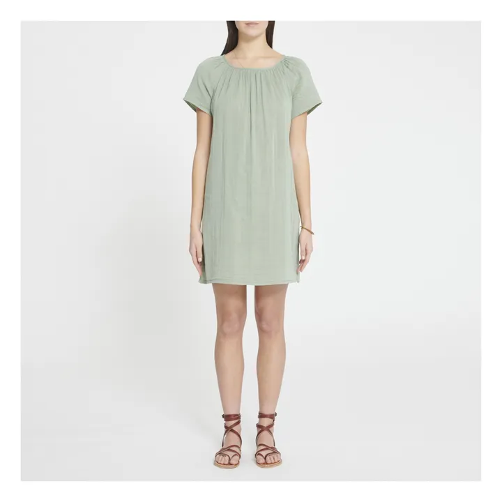 Clara Dress - Women's Collection | Sage Green S049- Product image n°1