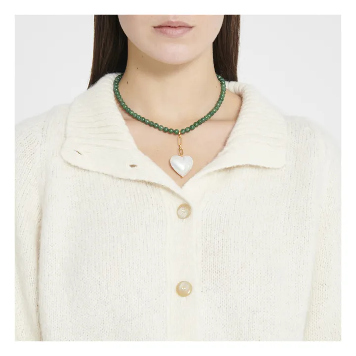Pearl Necklace | Green- Product image n°1