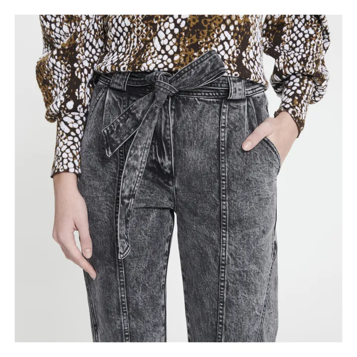 Jeans Carmen con cintura Acid Wash | Grigio- Immagine del prodotto n°2