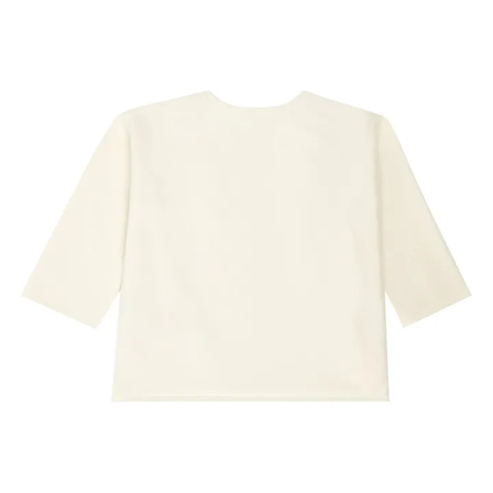 Buttoned Sweatshirt | Ecru- Product image n°1
