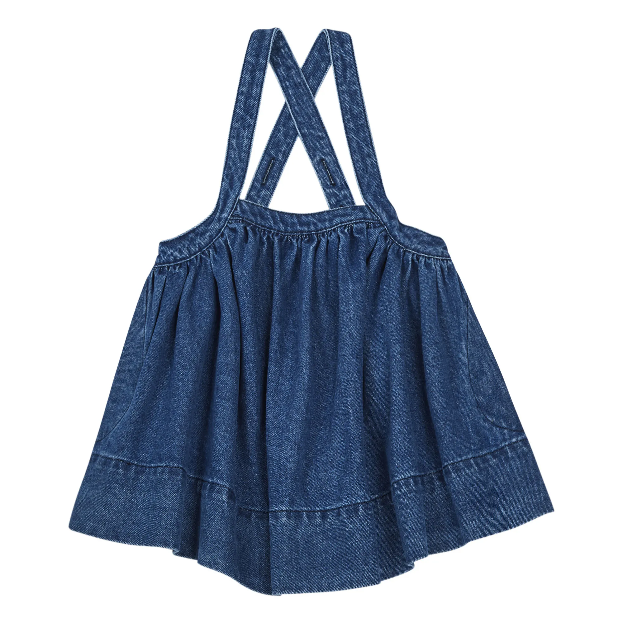 Eloise Pinafore Dress | Denim