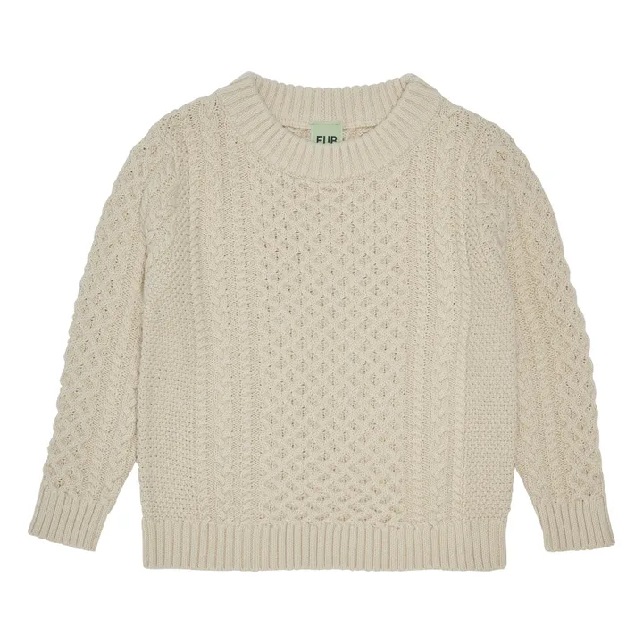Suéter Torsadé algodón orgánico | Crudo- Imagen del producto n°0