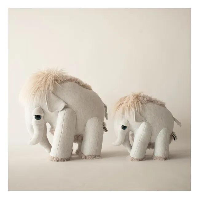 Peluche gigante 45 cm Mamut 45cm Bigstuffed x Smallable | Gris Claro