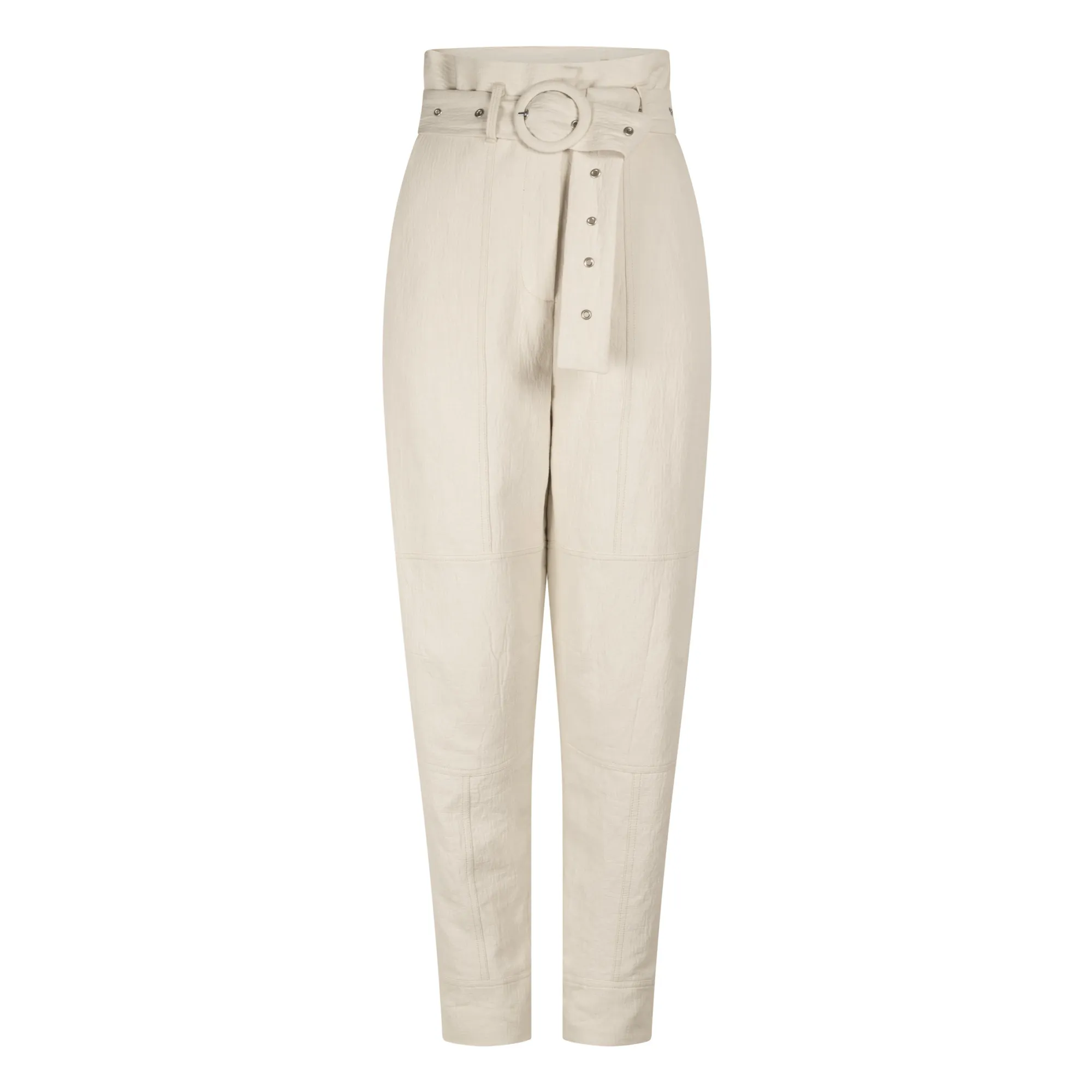 Róhe Women's Ecru Paperbag Nadua Cotton And Linen Trousers