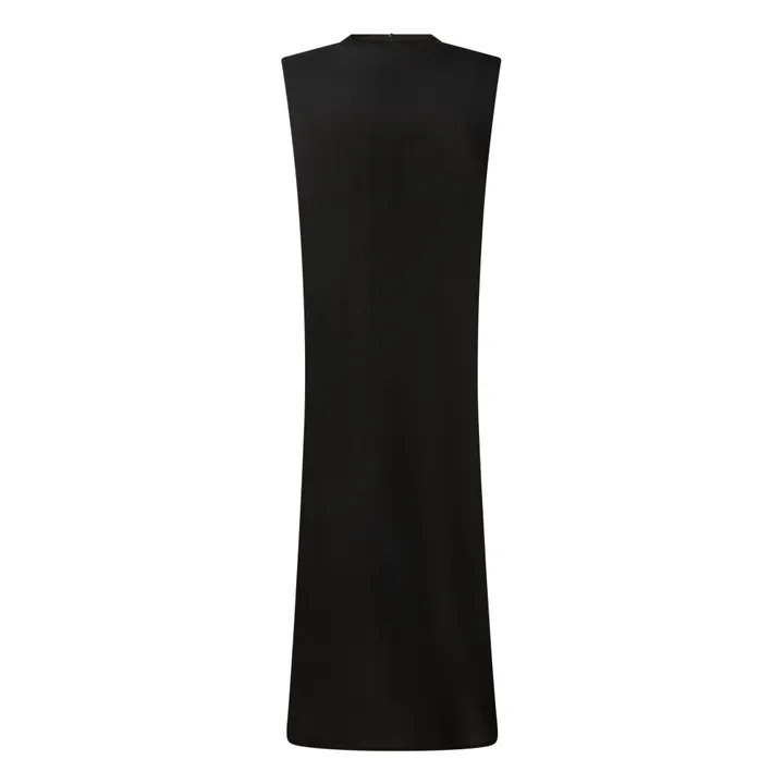 Kleid Maxi aus Wolle | Schwarz- Produktbild Nr. 0