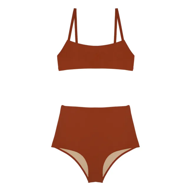 Undici Two-piece Swimsuit | Terracotta