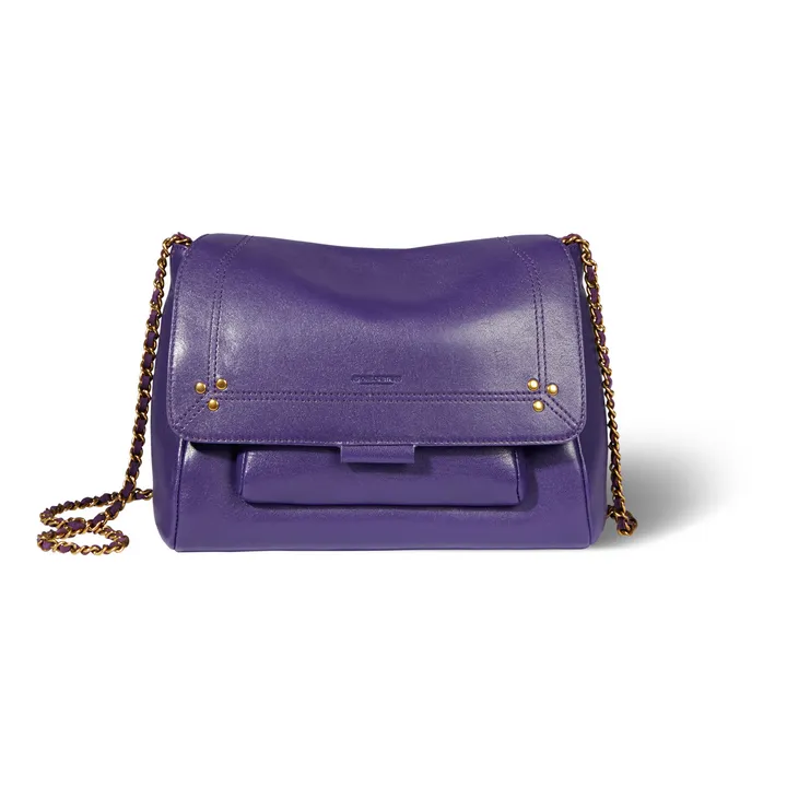 Jérôme Dreyfuss Bag Lulu M Lambskin Leather Purple Smallable
