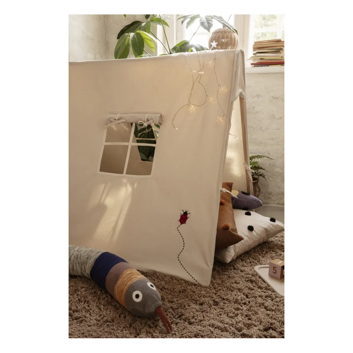 Tente coccinelle | Blanc cassé- Image produit n°2