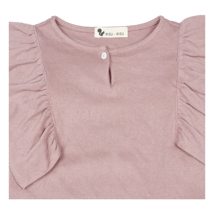 Iris Pyjamas in Organic Cotton | Powder pink- Product image n°3