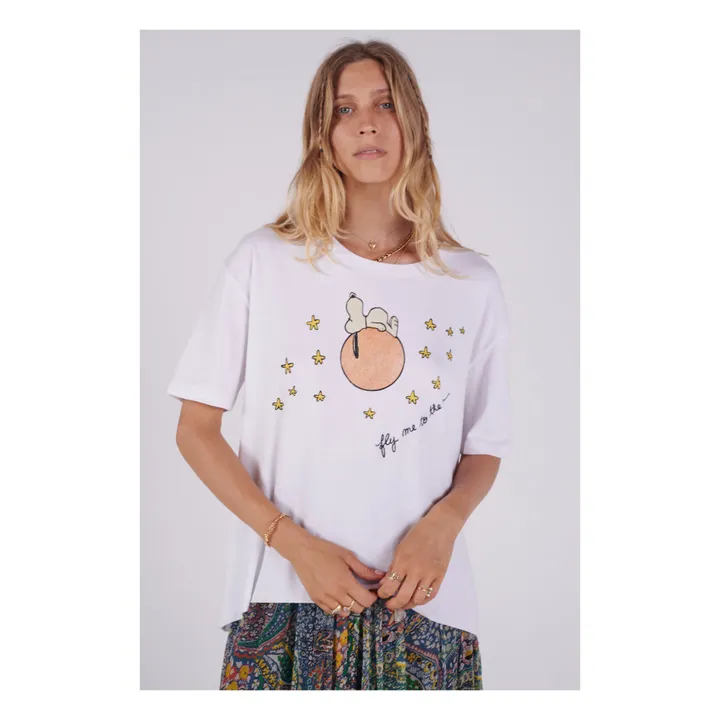 T-shirt Djelu in cotone bio | Bianco- Immagine del prodotto n°1