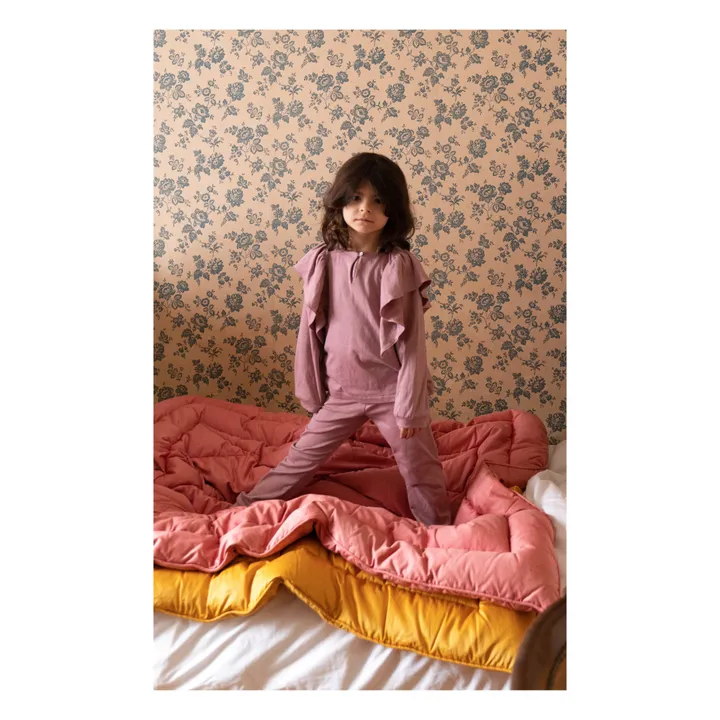 Pyjama Iris aus Bio-Baumwolle | Mattrosa- Produktbild Nr. 1