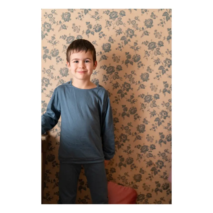 Pyjama Dandy aus Bio-Baumwolle | Blau- Produktbild Nr. 1