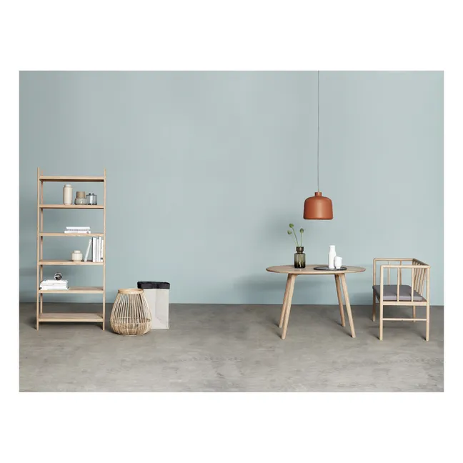 Estantería con 6 niveles de roble FSC