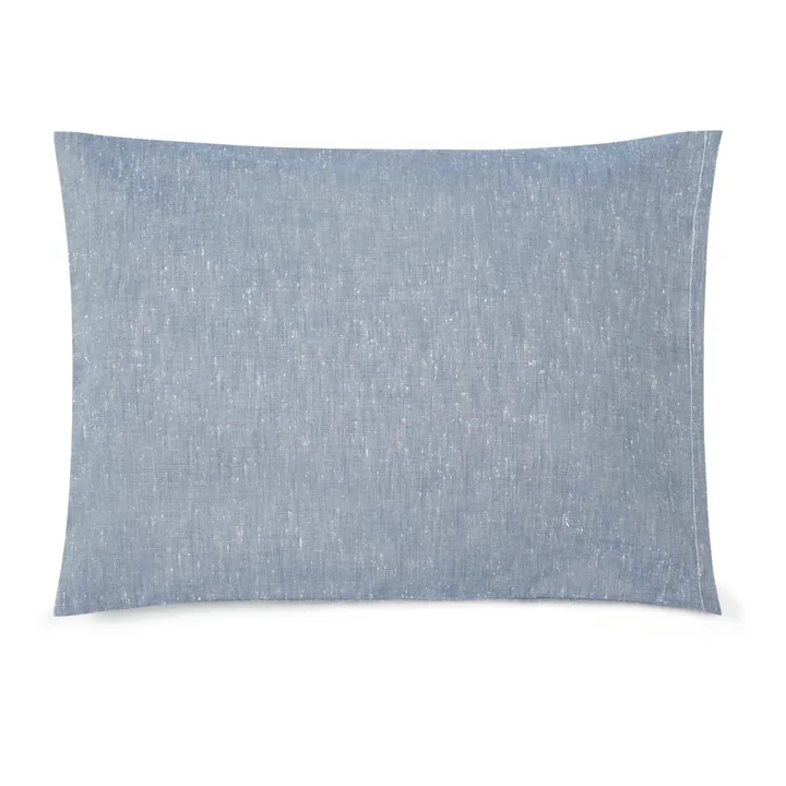 Funda de almohada Chambray de algodón | Gris- Imagen del producto n°1