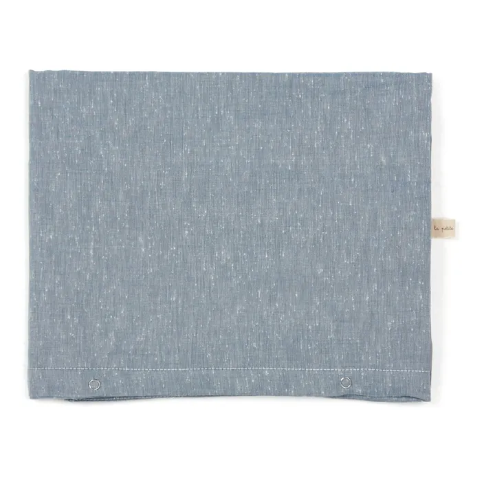 Chambray Cotton Duvet Cover  | Grey- Product image n°0