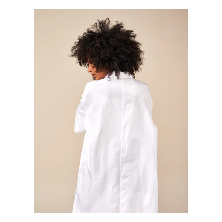 Robe Chemise Atelier - Collection Femme  | Blanc- Image produit n°7