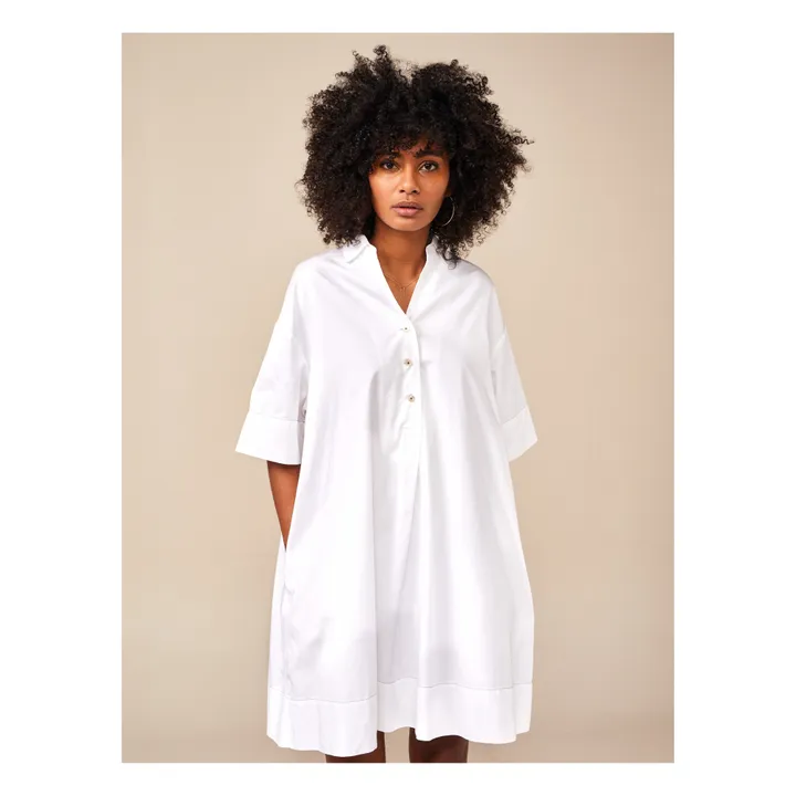 Robe Chemise Atelier - Collection Femme  | Blanc- Image produit n°2
