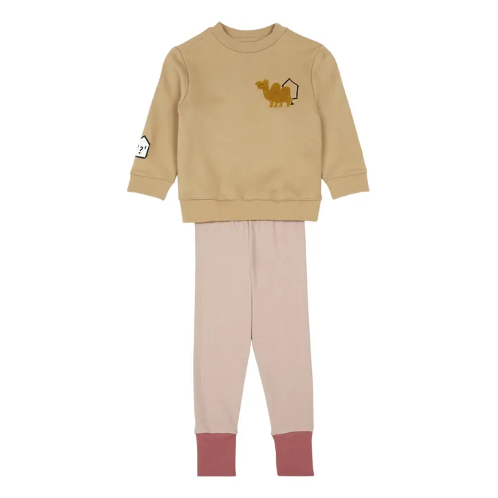 Camel Top and Bottom Set | Camel- Product image n°0