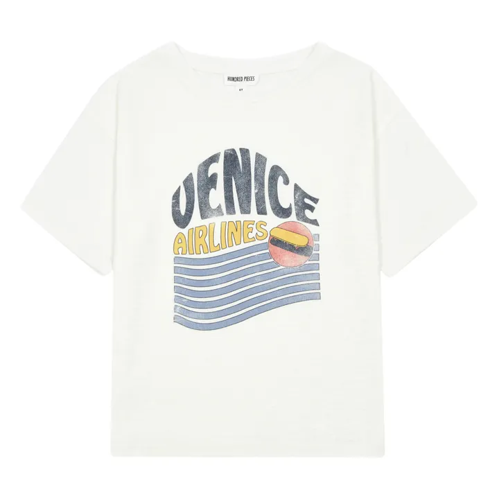 T-Shirt Venice Coton Bio | Blanc cassé- Image produit n°0