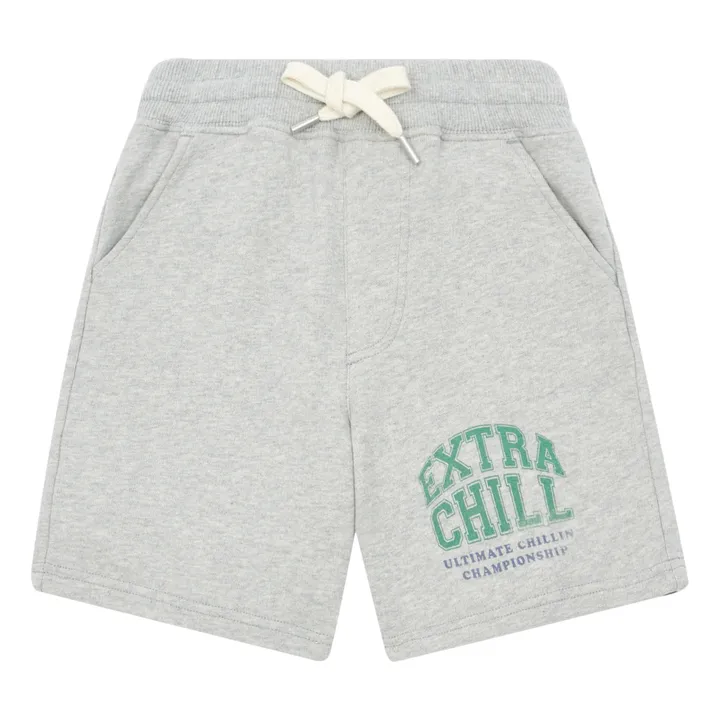 Pantaloncini Extra Chill in cotone bio | Grigio chiné- Immagine del prodotto n°0