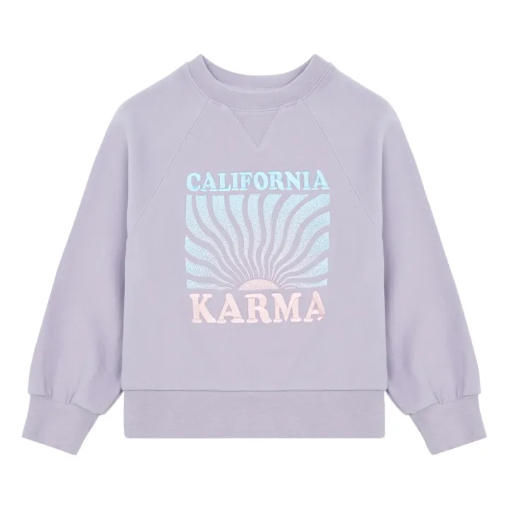 Sweatshirt California Coton Bio | Lavande- Image produit n°0