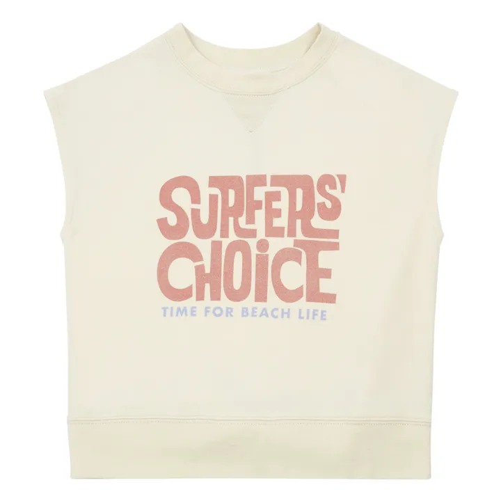 Sudadera Surfer's Choice de algodón orgánico | Beige- Imagen del producto n°0