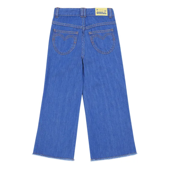 Jeans Flare in cotone bio | Blu