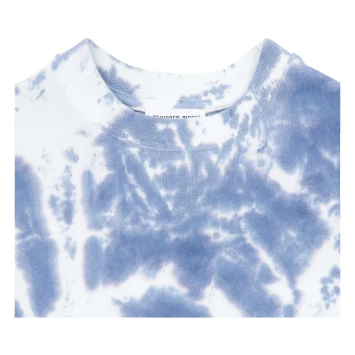 Organic Cotton Tie-dye Jumper | Blue- Product image n°2