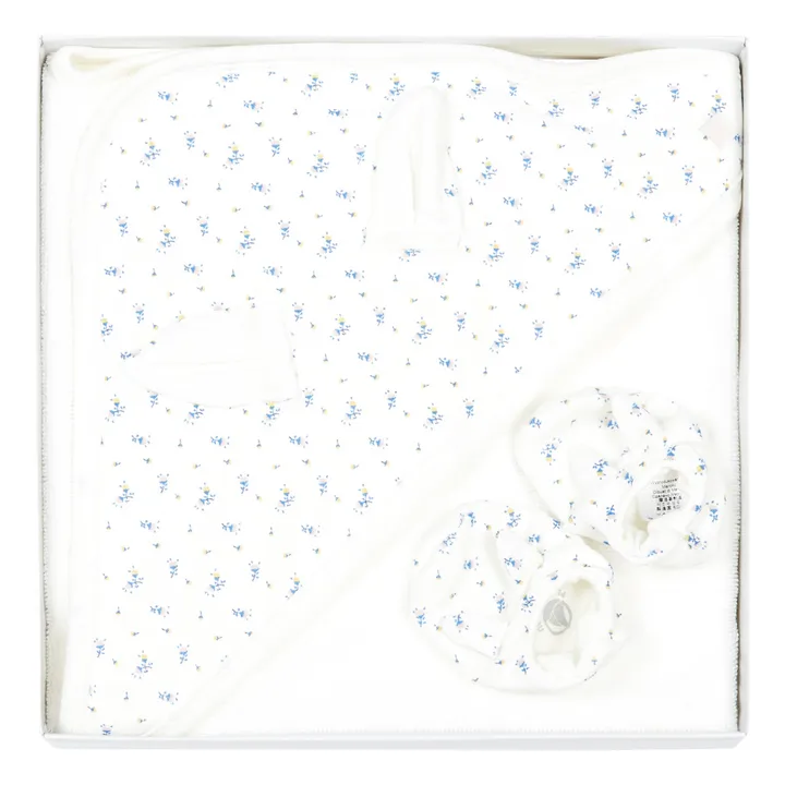 Asciugamano quadrato da bagno + Pantofoline in cotone Bio | Rosa- Immagine del prodotto n°1