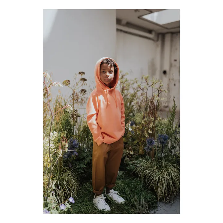 Hoodie aus Bio-Baumwolle | Orange- Produktbild Nr. 1