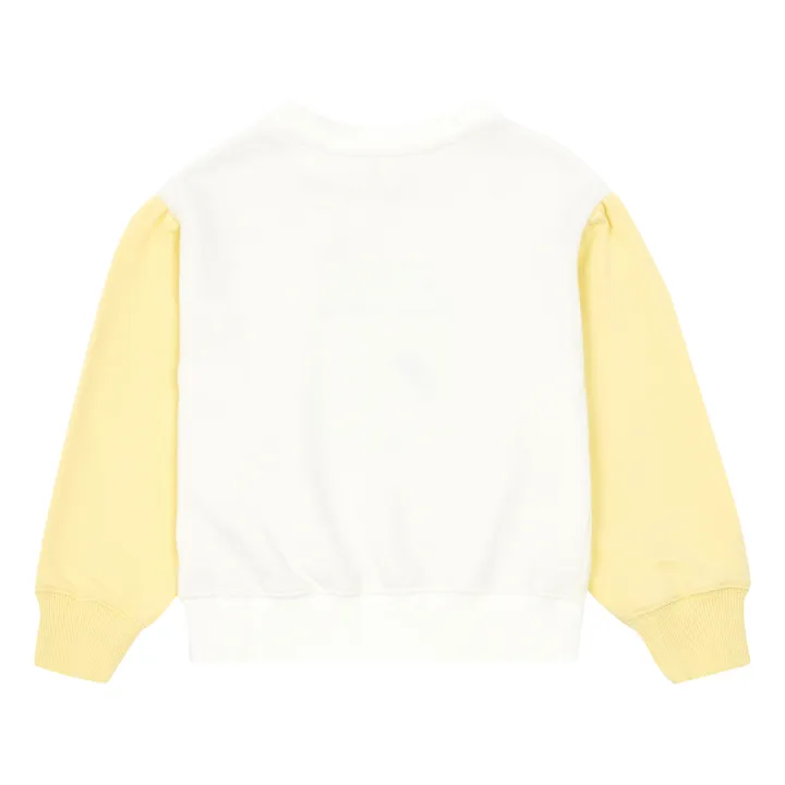 Sweatshirt Bio-Baumwolle Lemonade | Weiß- Produktbild Nr. 1