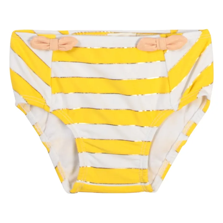 Stripe Bikini Bottoms | Yellow- Product image n°0
