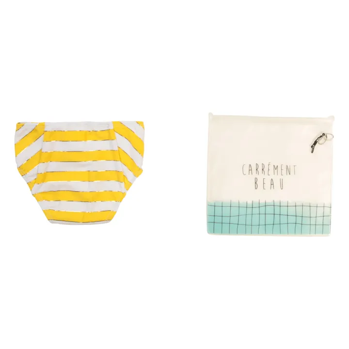 Stripe Bikini Bottoms | Yellow- Product image n°2