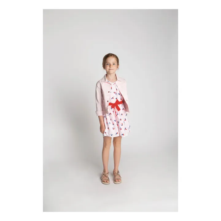 Tie Dress  | Pale pink- Product image n°2