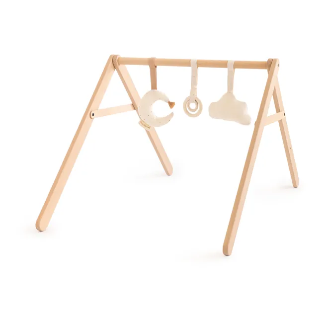 Arca del risveglio neonato in legno e i suoi giochi | Crema