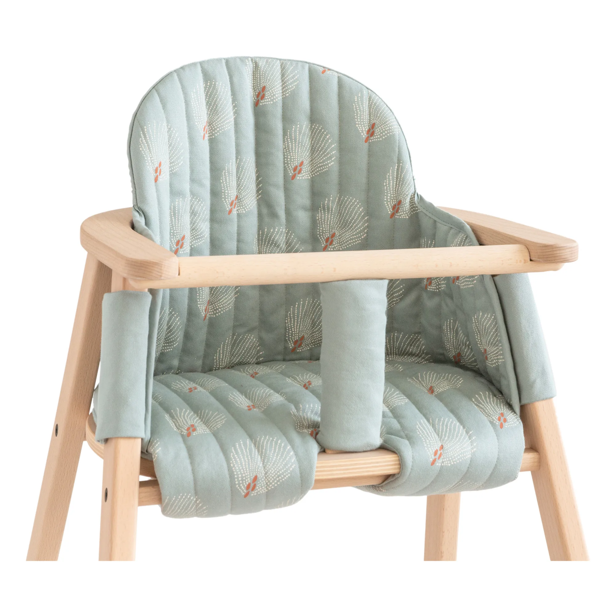 Nobodinoz Green Water Cushion Cover For Growing Green High Chair
