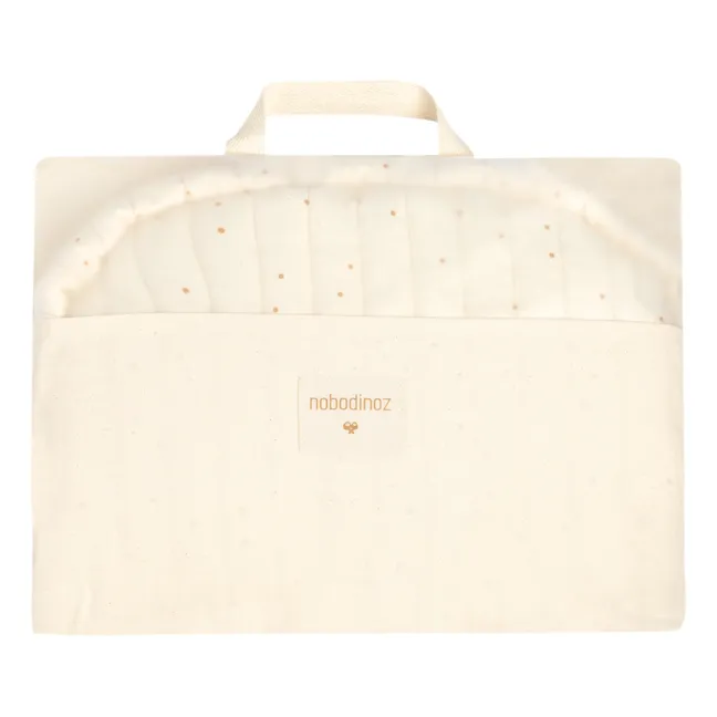 Funda de cojín para Trona Growing green | Crema