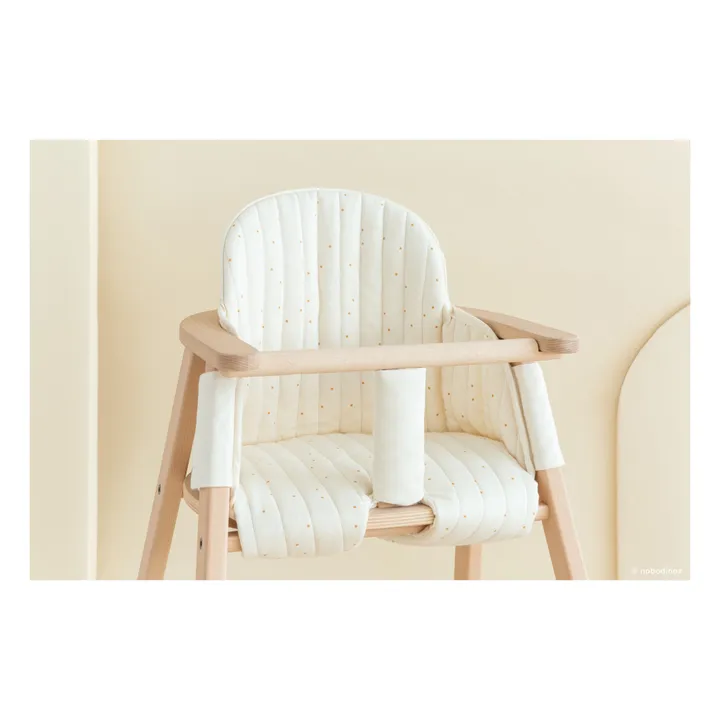 Assise pour chaise haute Growing green | Crème- Image produit n°1