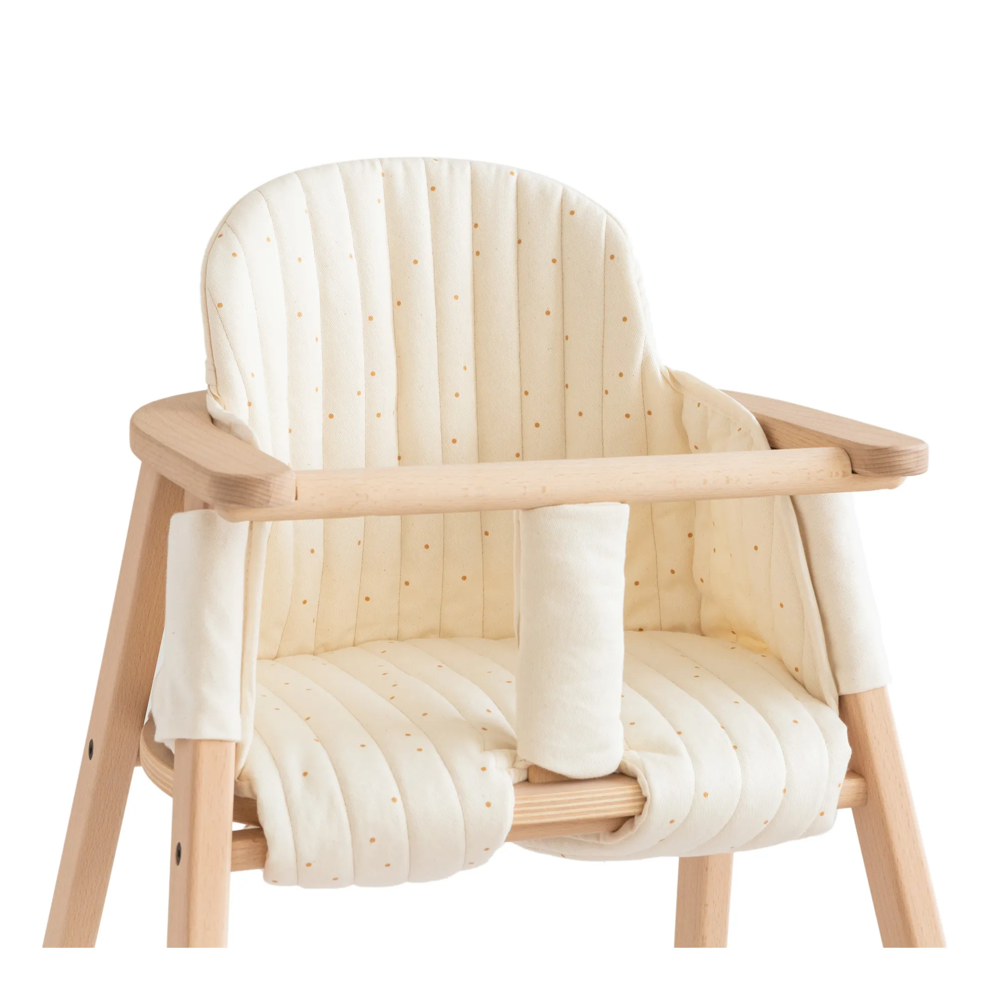 Nobodinoz Cream Cushion Cover For Growing Green High Chair