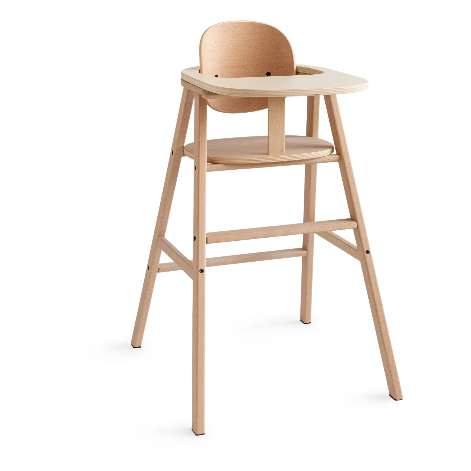 Nobodinoz Natural Wooden Tray For Growing Green High Chair