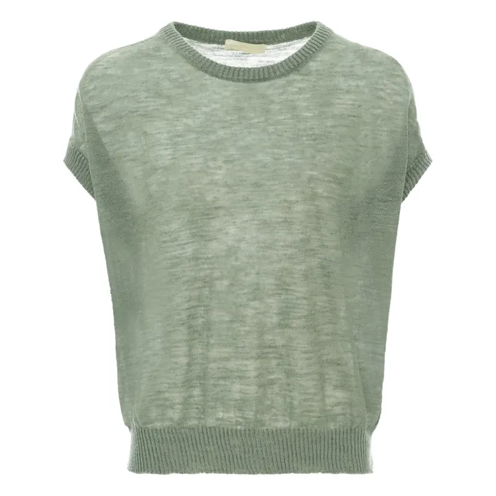 Suéter Caserta mezcla de lino | Salvia- Imagen del producto n°0