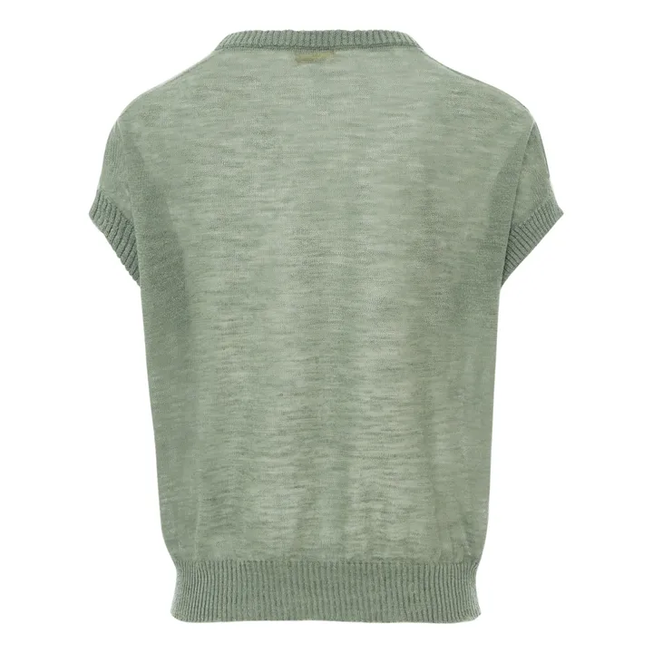 Suéter Caserta mezcla de lino | Salvia- Imagen del producto n°4
