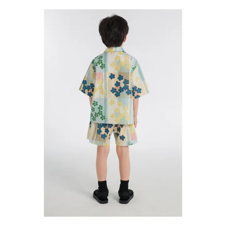 Camisa Estampado Flores | Verde Kaki- Imagen del producto n°3