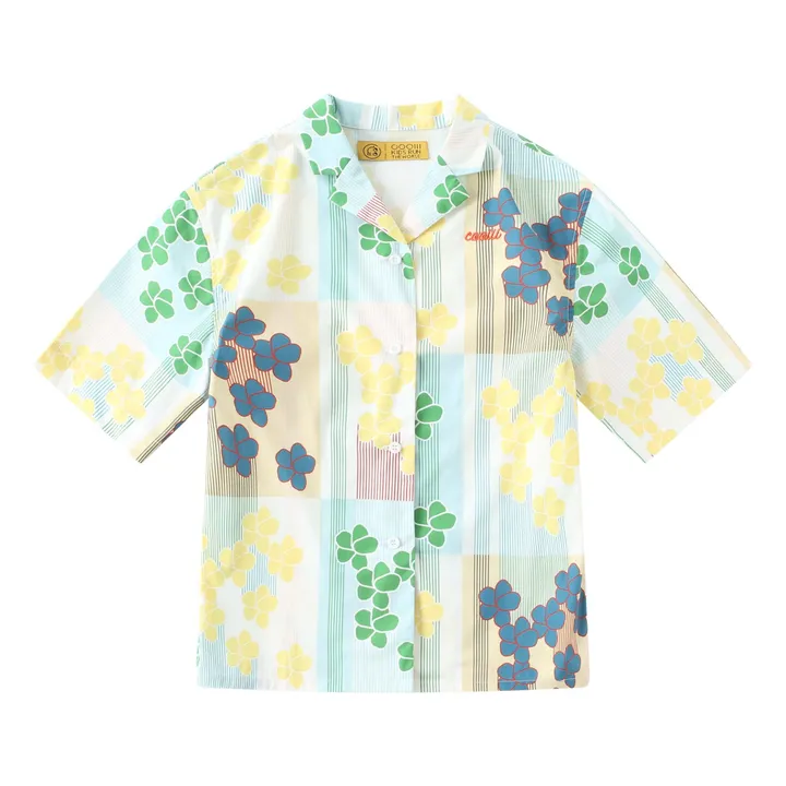 Camisa Estampado Flores | Verde Kaki- Imagen del producto n°0