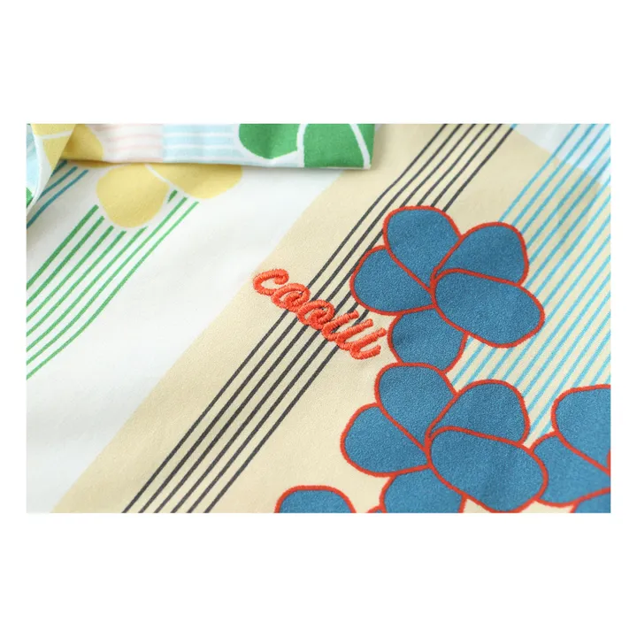 Camisa Estampado Flores | Verde Kaki- Imagen del producto n°4