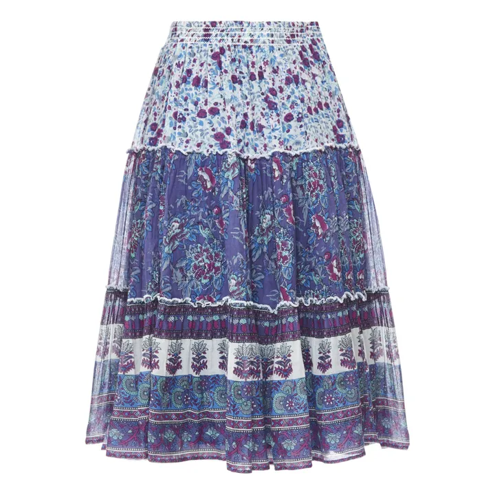 Midi Alma Skirt  | Blue- Product image n°4