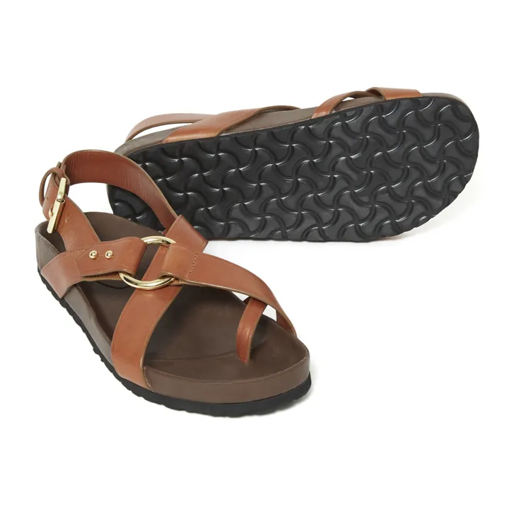 Sandales Mexico Cuir | Cognac- Image produit n°5