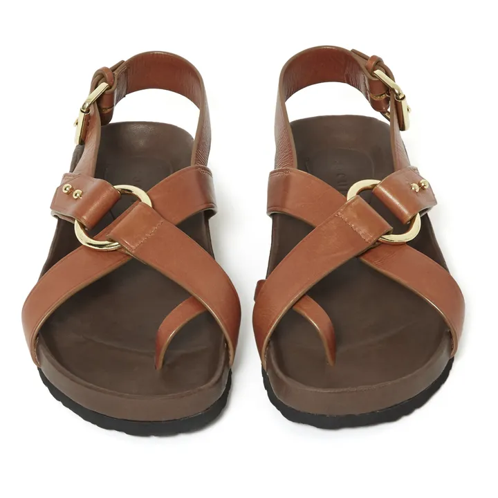 Sandales Mexico Cuir | Cognac- Image produit n°6